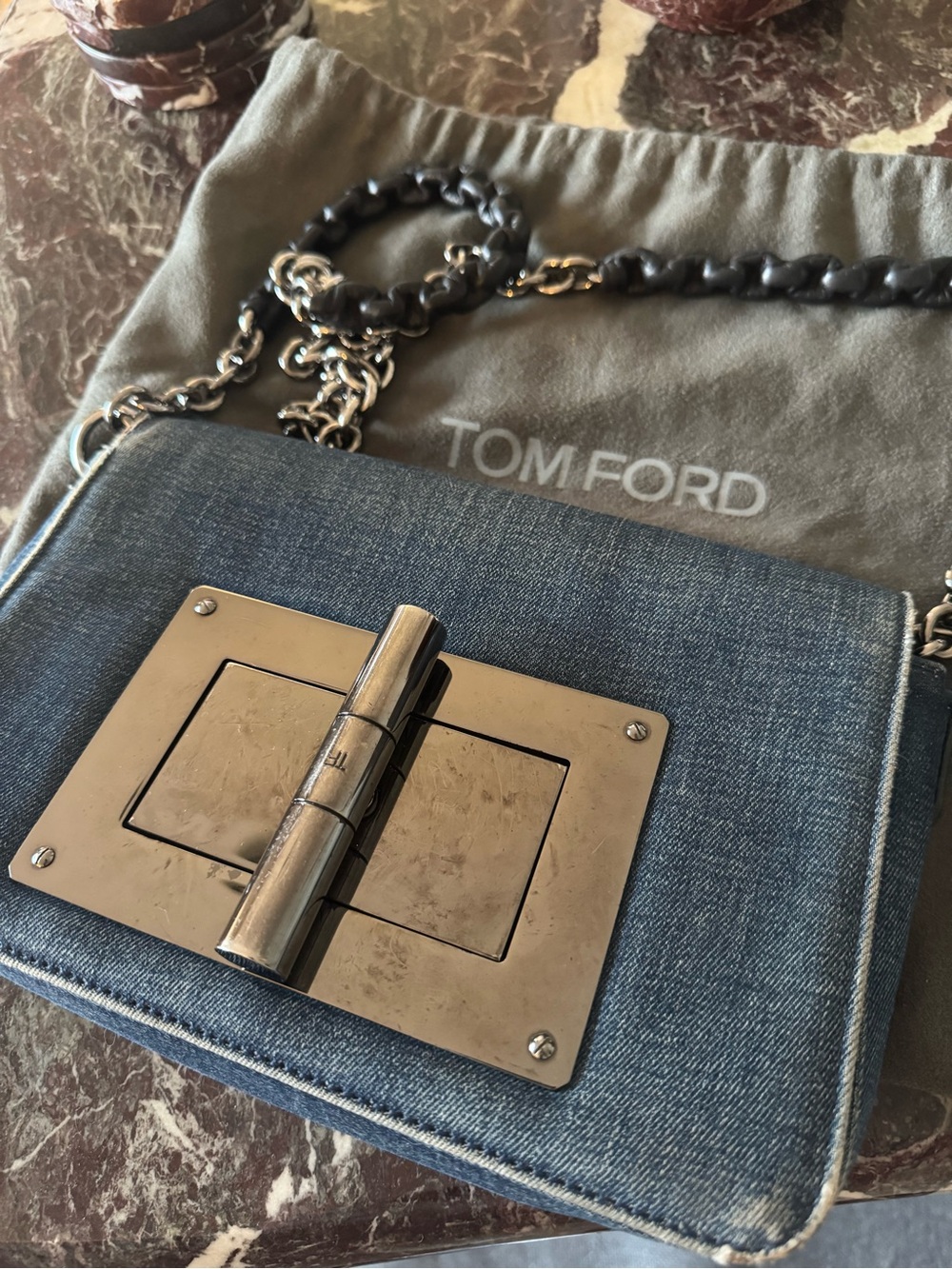 Tom Ford Natalia Denim Bag Handbag